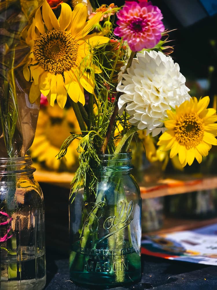Bouquet of flowers from Fields and Fortune in Loganville, WI